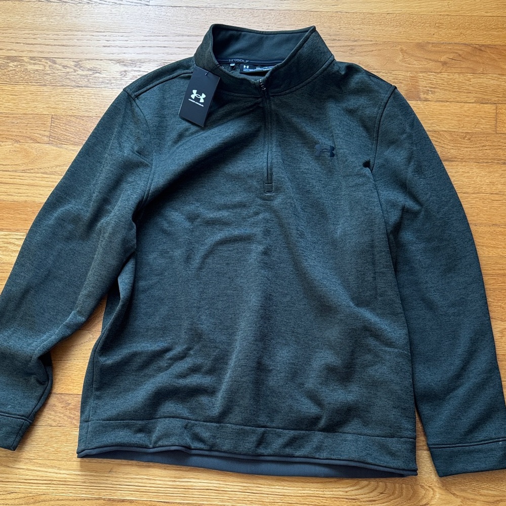 Under Armour Men's Dark Gray Quarter-Zip Golf Jacket (cold gear)